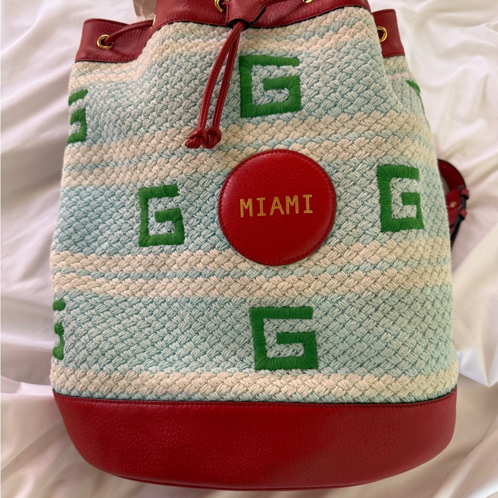 Gucci “Miami” Drawstring Backpack